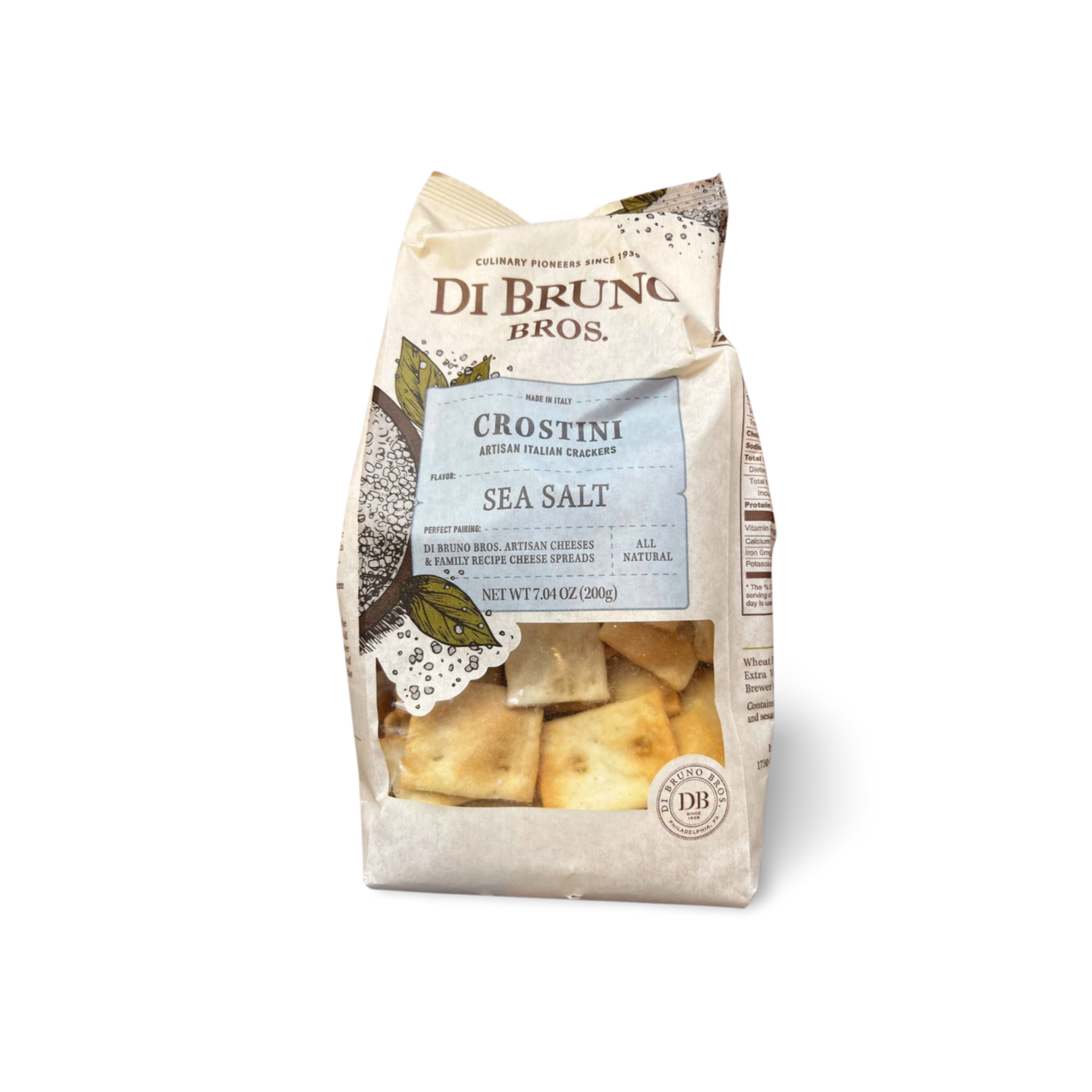 Di Bruno Bros Artisan Crostini Crackers - Sea Salt | South Slope Cheese ...